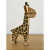 Adorno Girafa Boho Madeira - 23cm