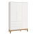 Roupeiro Boom Classic Branco Fosco / Pés Madeira Reller - comprar online