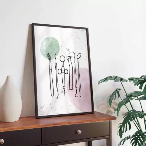 Quadro para Dentista 003d - Quadro Novo