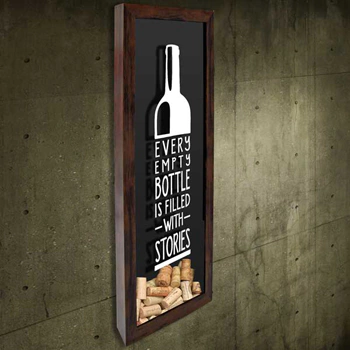 Quadro para Rolhas Slim - Empty Bottle - Quadro Novo