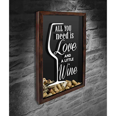 Quadro Porta Rolhas All you need is Love 6 - Quadro Novo