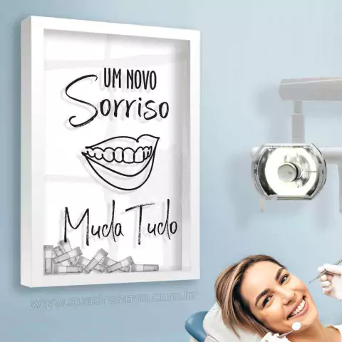 Quadro para Frascos - Novo Sorriso - Quadro Novo