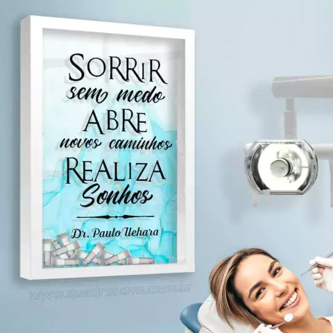 Quadro para Frascos - Realiza Sonhos - Quadro Novo