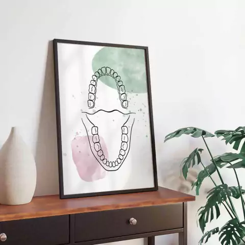 Quadro para Dentista 003c - Quadro Novo