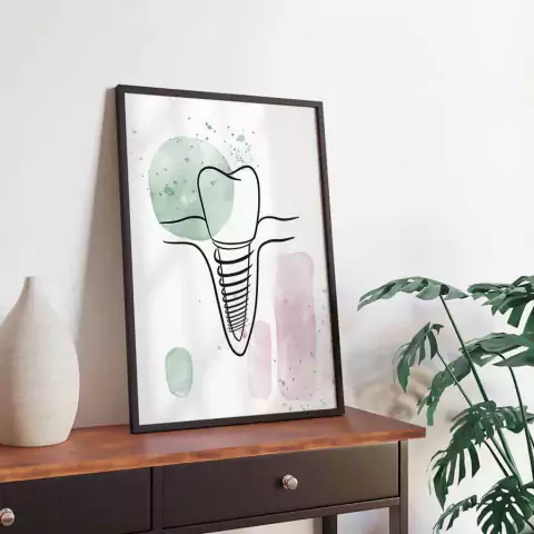 Quadro para Dentista 003f - Quadro Novo