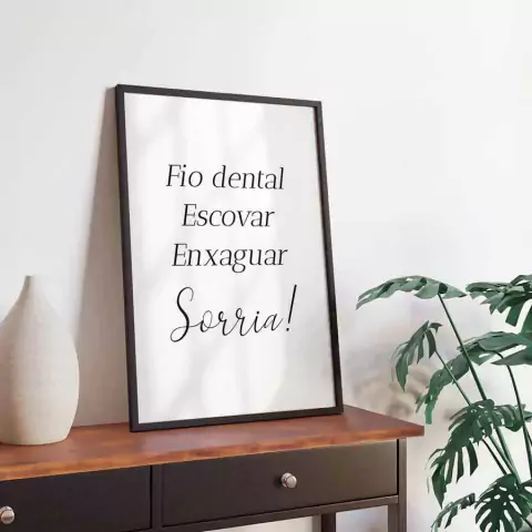 Quadro para Dentista 004c - Quadro Novo