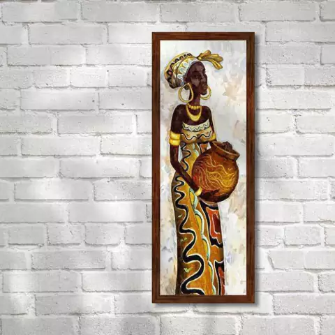 Quadro Mulher Africana 11 - Quadro Novo