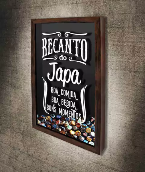 Porta Tampinhas Personalizado Recanto do... - Quadro Novo