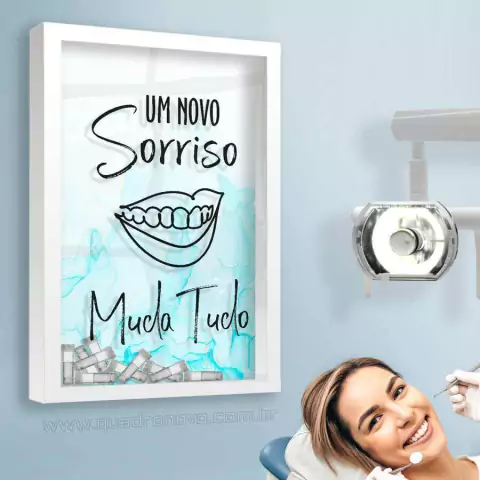 Quadro para Frascos - Novo Sorriso - Quadro Novo