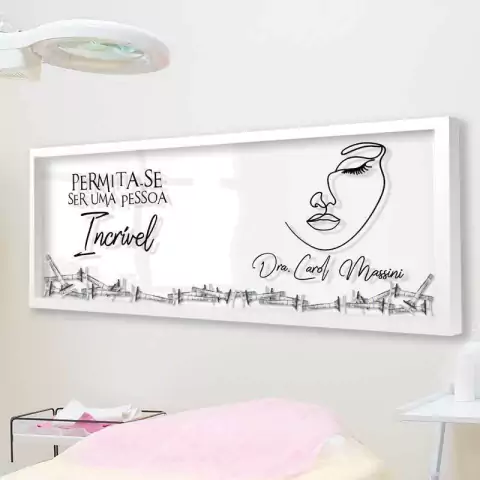 Quadro Botox Panorâmico - Seja Incrível - Quadro Novo