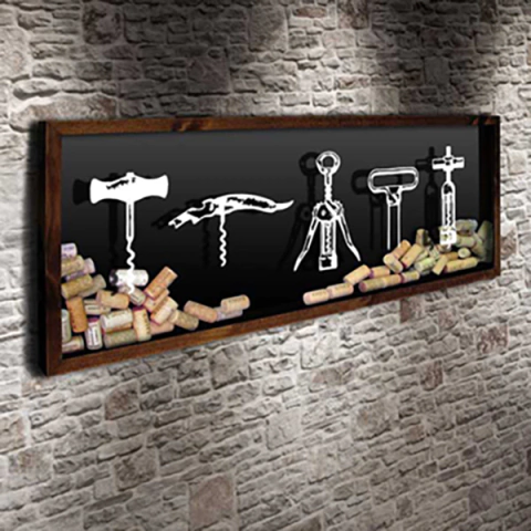 Quadro para Rolhas Panorâmico - Saca Rolhas - Quadro Novo