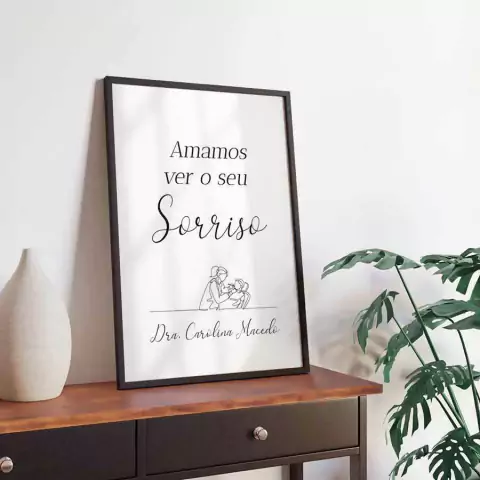 Quadro para Dentista 004f - Quadro Novo
