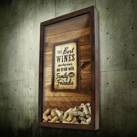 Quadro Porta Rolhas Duplo Best Wines 2 - Quadro Novo