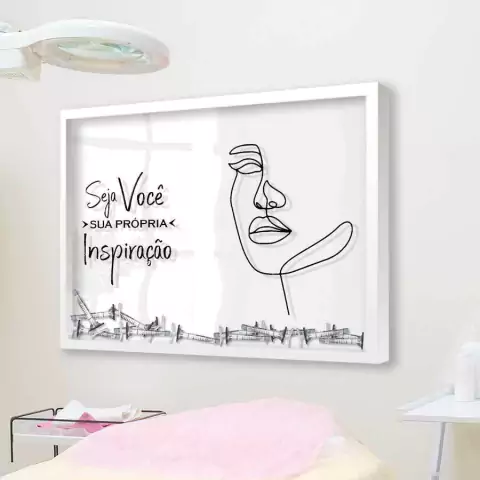 Quadro para Frascos e Seringas - Inspiração - Quadro Novo