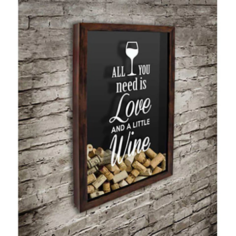 Quadro Porta Rolhas All you need is Love 1 - Quadro Novo