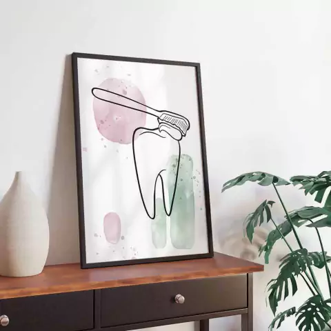 Quadro para Dentista 003a - Quadro Novo