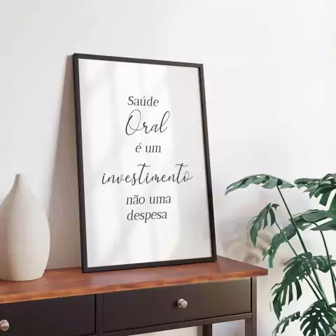 Quadro para Dentista 004d - Quadro Novo