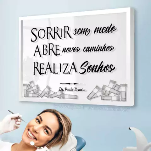 Quadro para Frascos - Realiza Sonhos - Quadro Novo