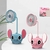 Ventilador De Mesa Com Haste Flexível E Apontador Stitch -