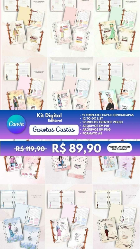 TEMPLATE CANVA CADERNO GAROTA CRISTA 2024 VL2
