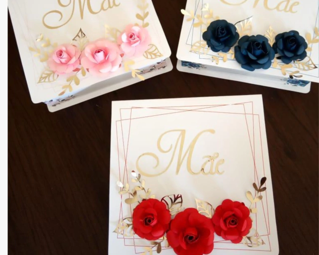 Pacote de Artes Mini Caixas Florais Dia das Mães Pack Digital Baixe Grátis Agora