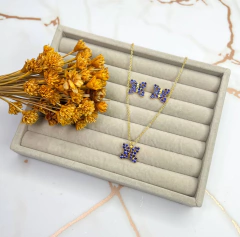 KIT COLAR E BRINCO BORBOLETA