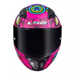 LS2 CAPACETE FF810 VIGO DRILLOX MATTE PURPLE/FUCHSIA 56/S - Wan Foguete