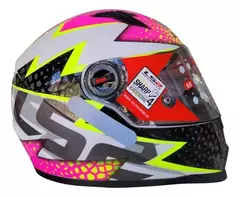 LS2 CAPACETE FF358 SPEEDY WHITE/PINK 60/L