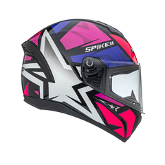 CAPACETE SPIKE II 1ST PRETO COM PINK na internet