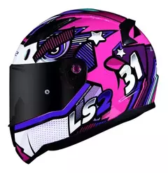 LS2 CAPACETE RAPID FF353 KHAN FUC/WHT 56/S
