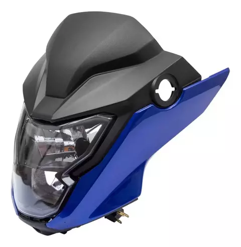 KIT FRENTE 2025-2024 BLOCO OTIC+CAREN+LAT+TAMP PAINEL TITAN/FAN 160 -25/ (LAMP SUBST) NA COR AZUL CARAIVA PEROLIZADO