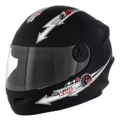 CAPACETE FECHADO NEW LIBERTY FOUR (INFANTIL) - PRETO FOSCO (54)