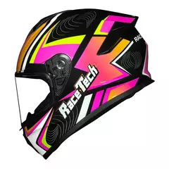 RACE TECH CAPACETE HIT DRAW BLK/PINK 56/S