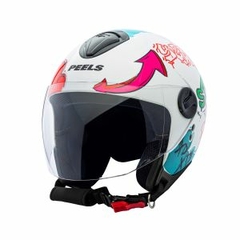 CAPACETE FREEWAY STREET BRANCO COM AZUL - loja online