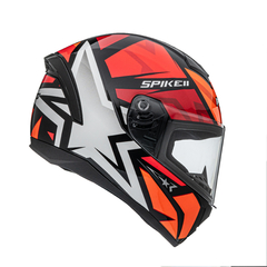 CAPACETE SPIKE II 1ST PRETO COM VERMELHO BRILHO - loja online