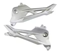SUPORTE PEDALEIRA TRAS (BACALHAU) TITAN/FAN/START 160 162023 (PAR LD/LE) - PRATA