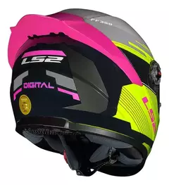 LS2 CAPACETE FF358 S DIGITAL BLK/YELLOW 60/L - comprar online