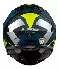 LS2 CAPACETE STORM FF800 SPRINTER MATTE BLK/SIL/COBALT 60/L - loja online