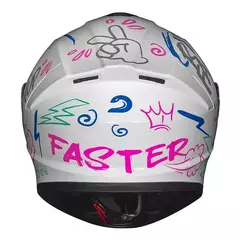 RACE TECH CAPACETE HIT FASTER WHITE/PURPLE 56/S - comprar online