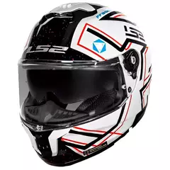 LS2 CAPACETE STREAM II FF808 MAZE WHT/BLACK 58/M - comprar online