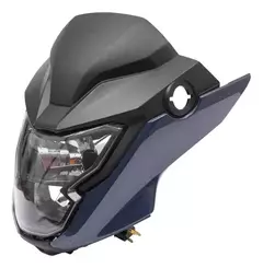 KIT FRENTE 2025-2024 BLOCO OTICO CARENAGEN LATERAL TAMP PAINEL TITAN/FAN (LAMP SUBST) NA COR CINZA UNA METALICO