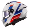 LS2 CAPACETE STREAM II FF808 VINTAGE WHT/BLU/RED 60/L