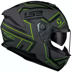 LS2 CAPACETE STREAM II FF808 MAZE GREY/BLACK 60/L - Wan Foguete