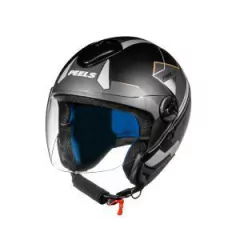 CAPACETE FREEWAY BLEND PRETO FOSCO COM DOURADO