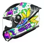 LS2 CAPACETE FF810 VIGO SPACE ATTACK WHITE/PURPLE 56/S