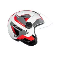CAPACETE FREEWAY BLEND BRANCO COM VERMELHO