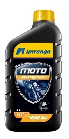 LUBRIFICANTE PARA MOTOR 4T IPIRANGA MOTO PROTECTION 20W50 SL - 1LT - comprar online