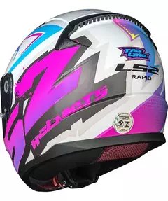 LS2 CAPACETE RAPID FF353 TAGLINE WHITE/PINK 56/S - comprar online