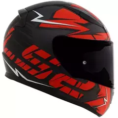 LS2 CAPACETE RAPID FF353 CROMO MATTE BLK/RED 60/L - Wan Foguete