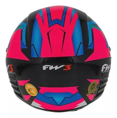 CAPACETE ABERTO X OPEN UP FOX COM VISEIRA INTERNA- ROSA na internet